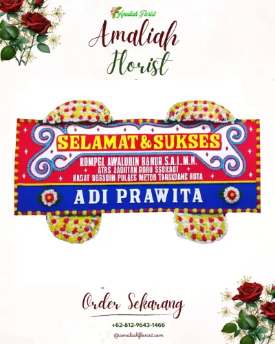 Karangan Bunga Ucapan Selamat di Sidokare