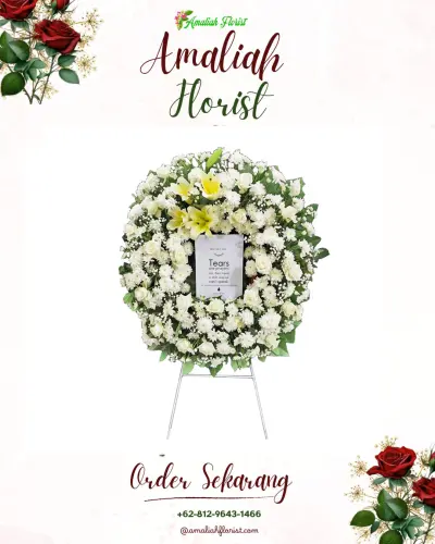 Krans Bunga Duka Cita di Sidokare
